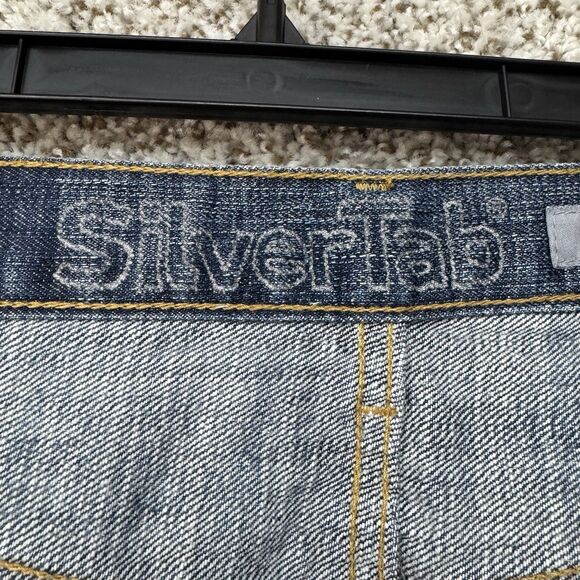 Vintage 90’s Levis SilverTab Jeans Men’s 40X32 Blue Denim Y2K Wide Leg Baggy VTG - Picture 6 of 14